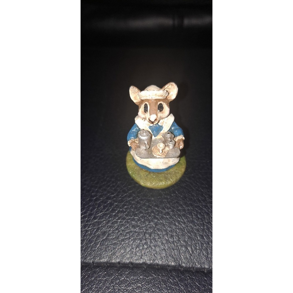 1993 M.C. INC. Miniature Mouse With Tea Tray